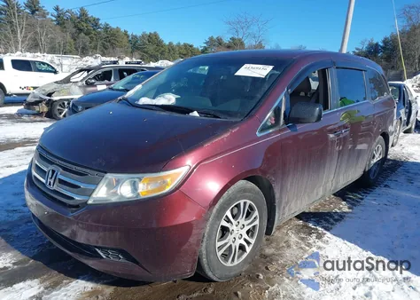 2011 Honda Odyssey Ex-L z USA, uszkodzony, nr VIN 5FNRL5H64BB053714